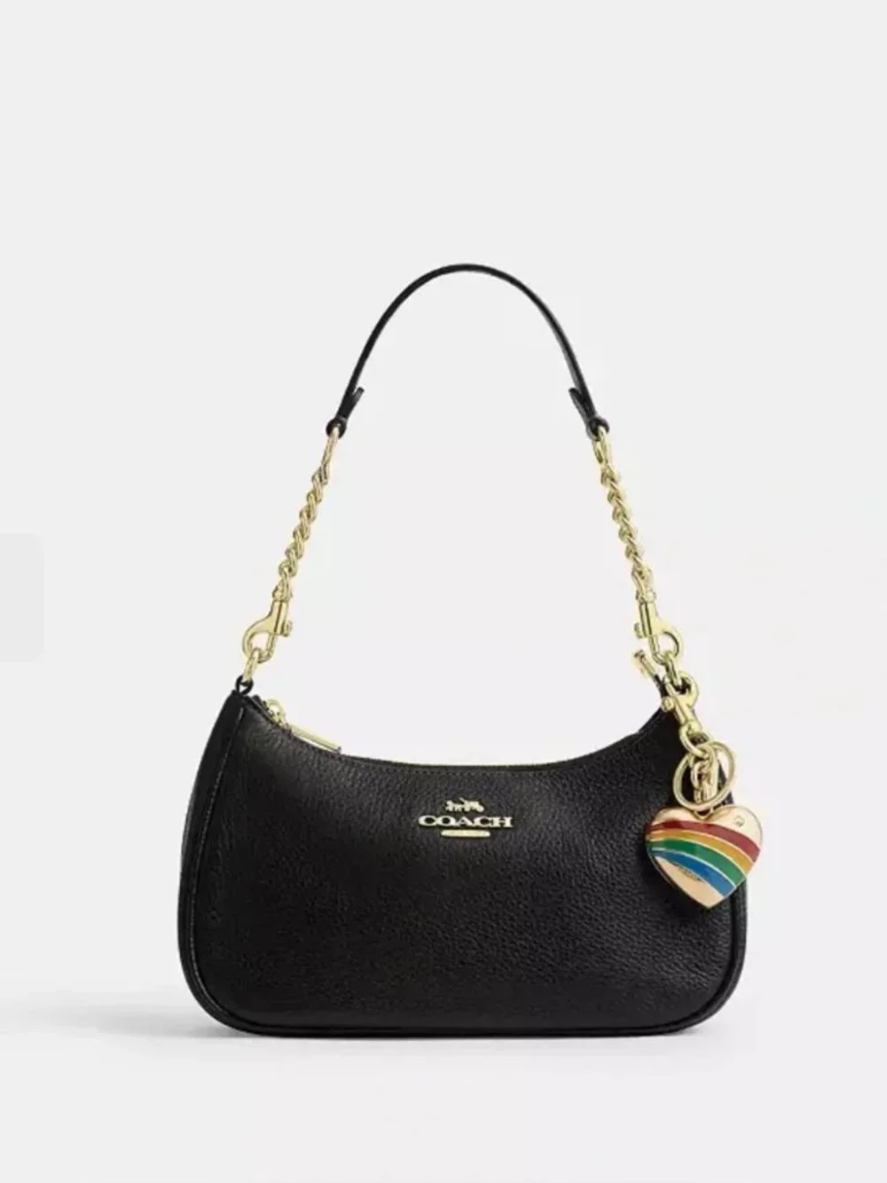 Coach rainbow heart